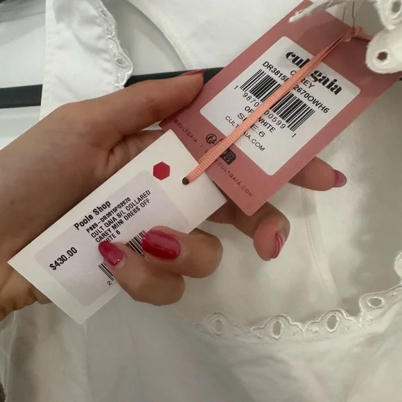 Cult Gaia White Carey Dress NWT - Picture 5 of 5